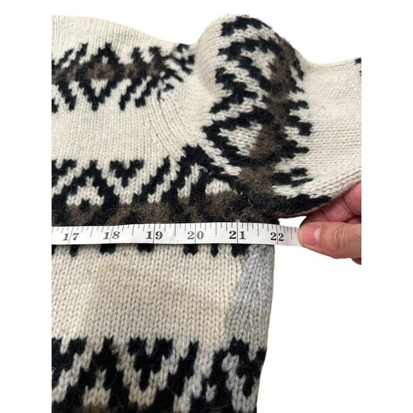All Saints Catalina Wool Alpaca Blend Fair Isle Style Pullover Knit Sweater, S - Picture 8 of 10